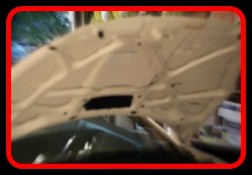 Detailed underside of hood by Fifty Dollar Detail, Ridgefield, WA.